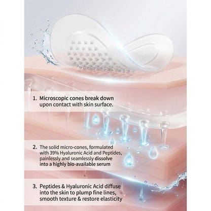 [Scentnity] Dissolving Microneedle Anti Wrinkle Patches for Smile Line, Frown lines, Under Eye Bags, Puffiness, Crow&