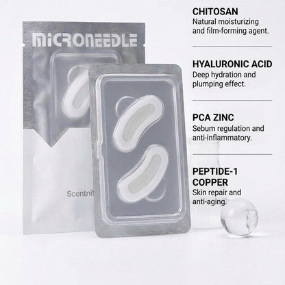 [Scentnity] Dissolving Microneedle Anti Wrinkle Patches for Smile Line, Frown lines, Under Eye Bags, Puffiness, Crow&