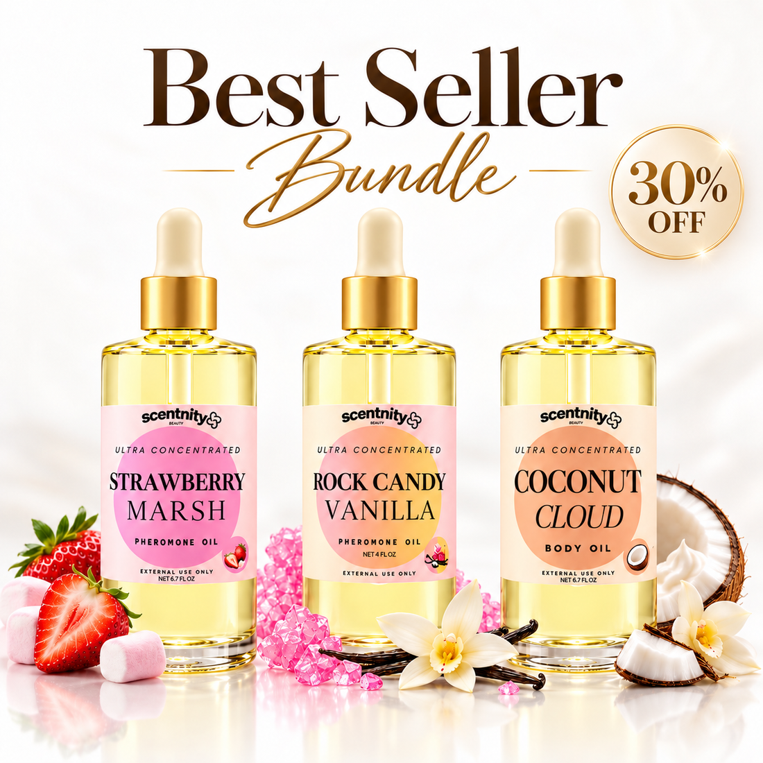 (NEW) Pheromone Perfume oils -Happy Skin + Long Lasting