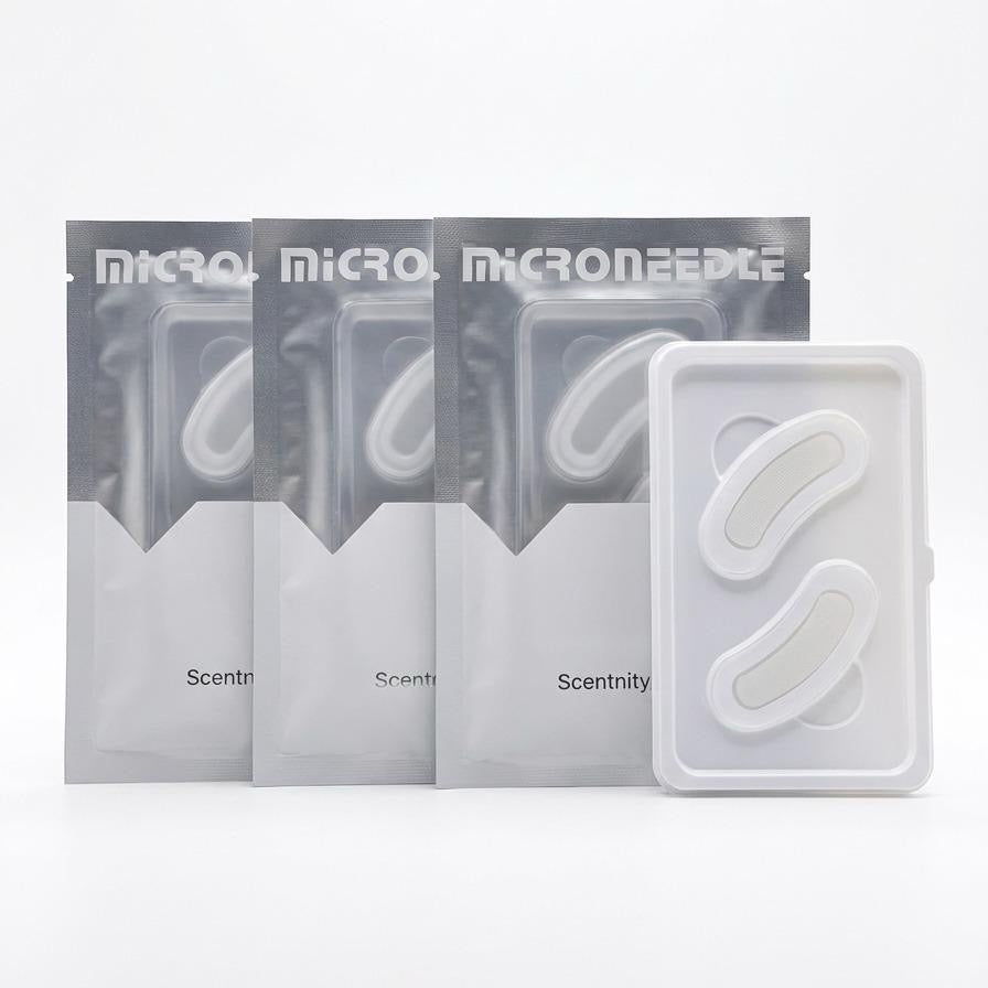 [Scentnity] Dissolving Microneedle Anti Wrinkle Patches for Smile Line, Frown lines, Under Eye Bags, Puffiness, Crow&