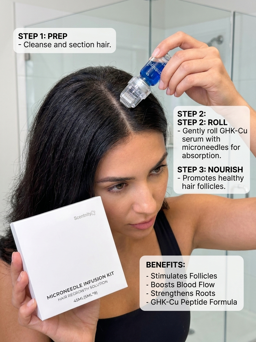 Scentnity Micro-Infusion System for Hair - Copper Peptide Hair Serum (2-Month-Supply)