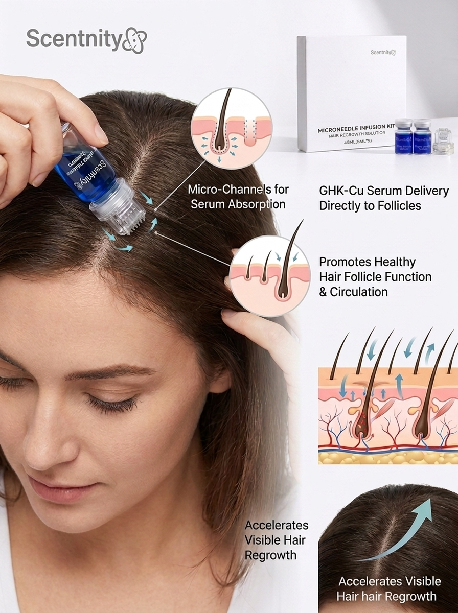 Scentnity Micro-Infusion System for Hair - Copper Peptide Hair Serum (2-Month-Supply)