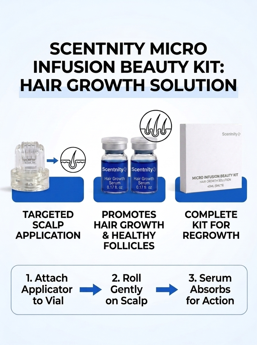 Scentnity Micro-Infusion System for Hair - Copper Peptide Hair Serum (2-Month-Supply)
